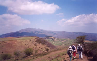 Vista dell'Amiata dal Parco Faunistico